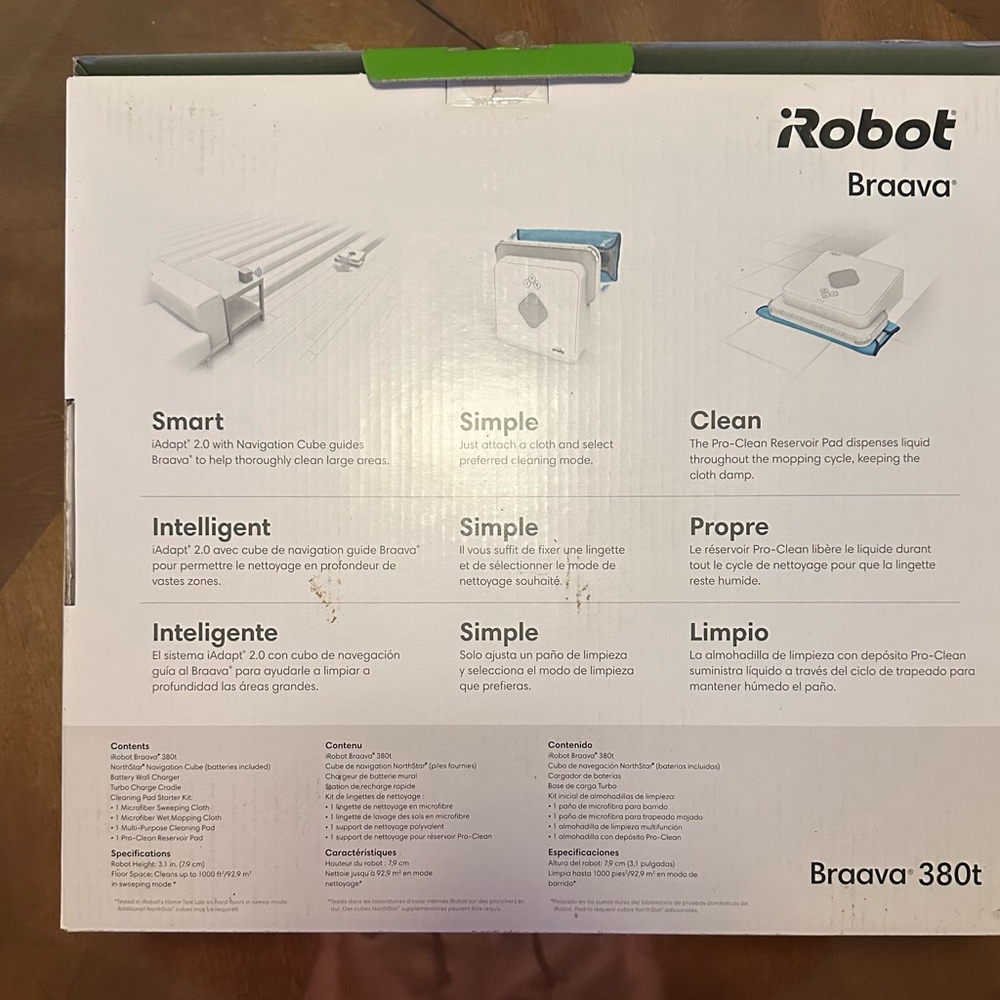 iRobot - Braava 380T Robot Mop - Black
New In Box - Picture 5 of 15